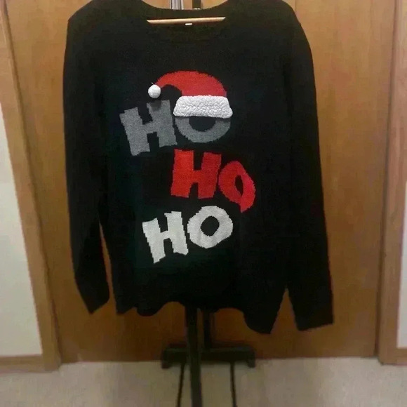 White Stag Sweaters - White Stag Women's Vintage Ho Ho Ho Christmas sweater Black size large